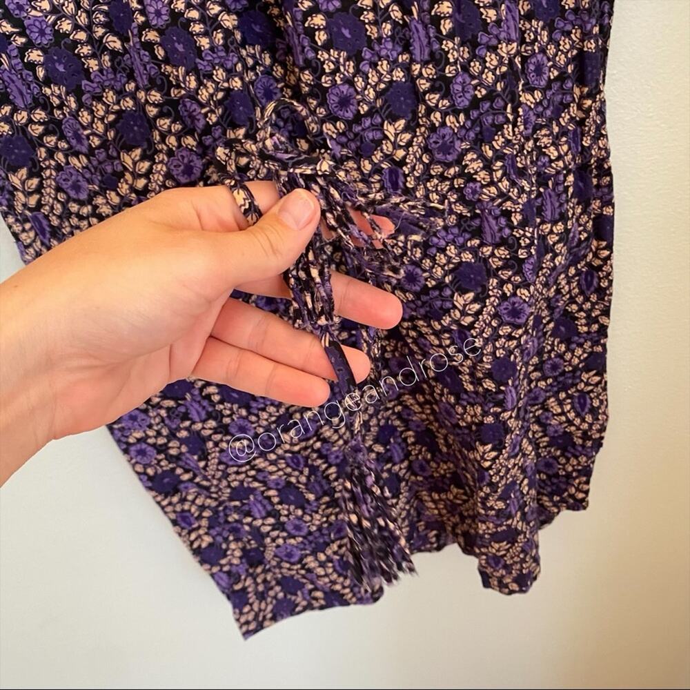 Ulla Johnson Purple Black Cotton Quilted Mini Dress 2 - Picture 8 of 16